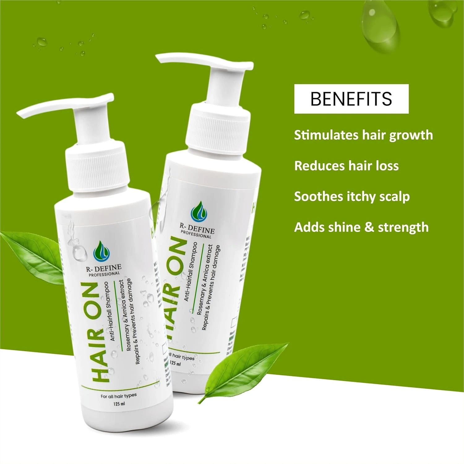 Hair On Anti - Hairfall Shampoo, Repairs & Prevents hair damage For all Hair type 125ml (Pack of 1)