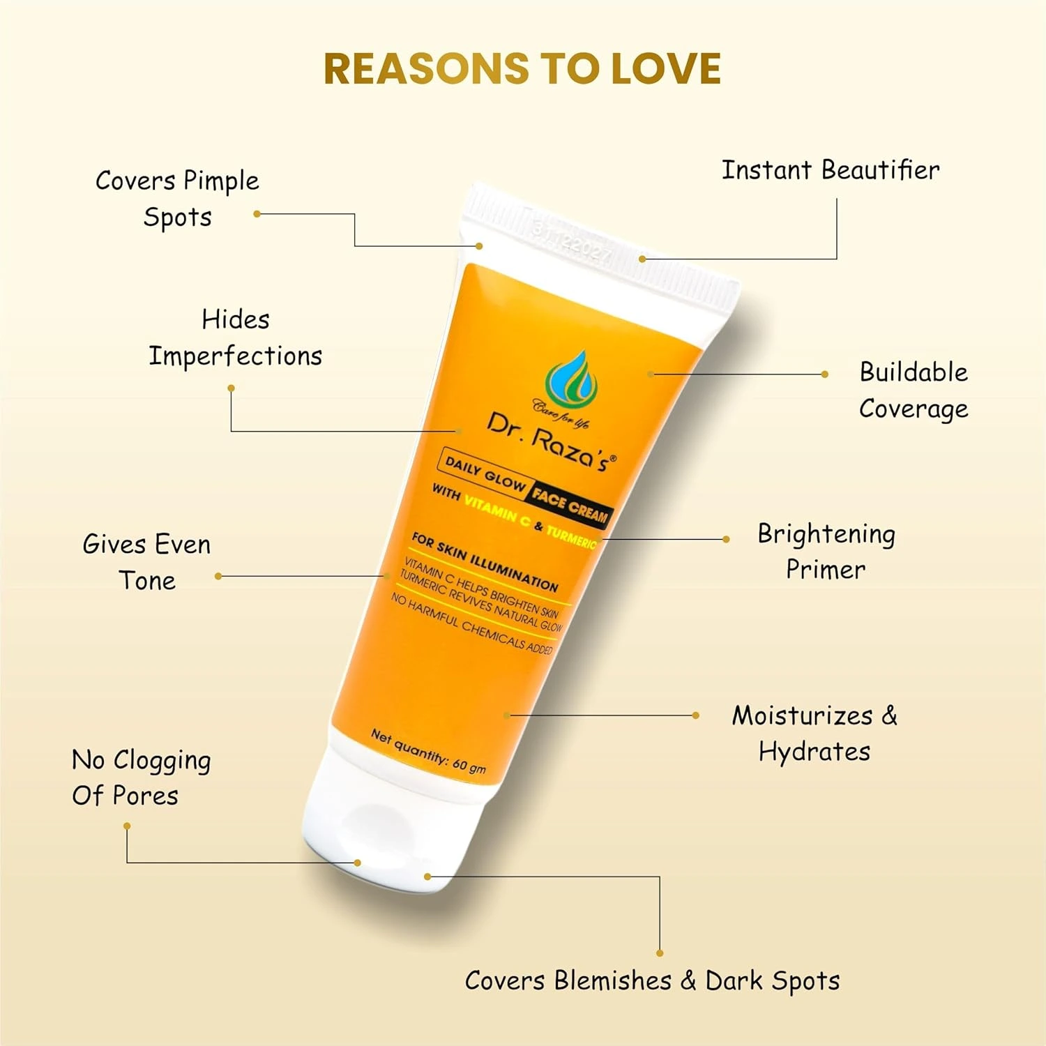 Dr. Raza's Daily Glow Face Cream for Skin Illumination 60ml