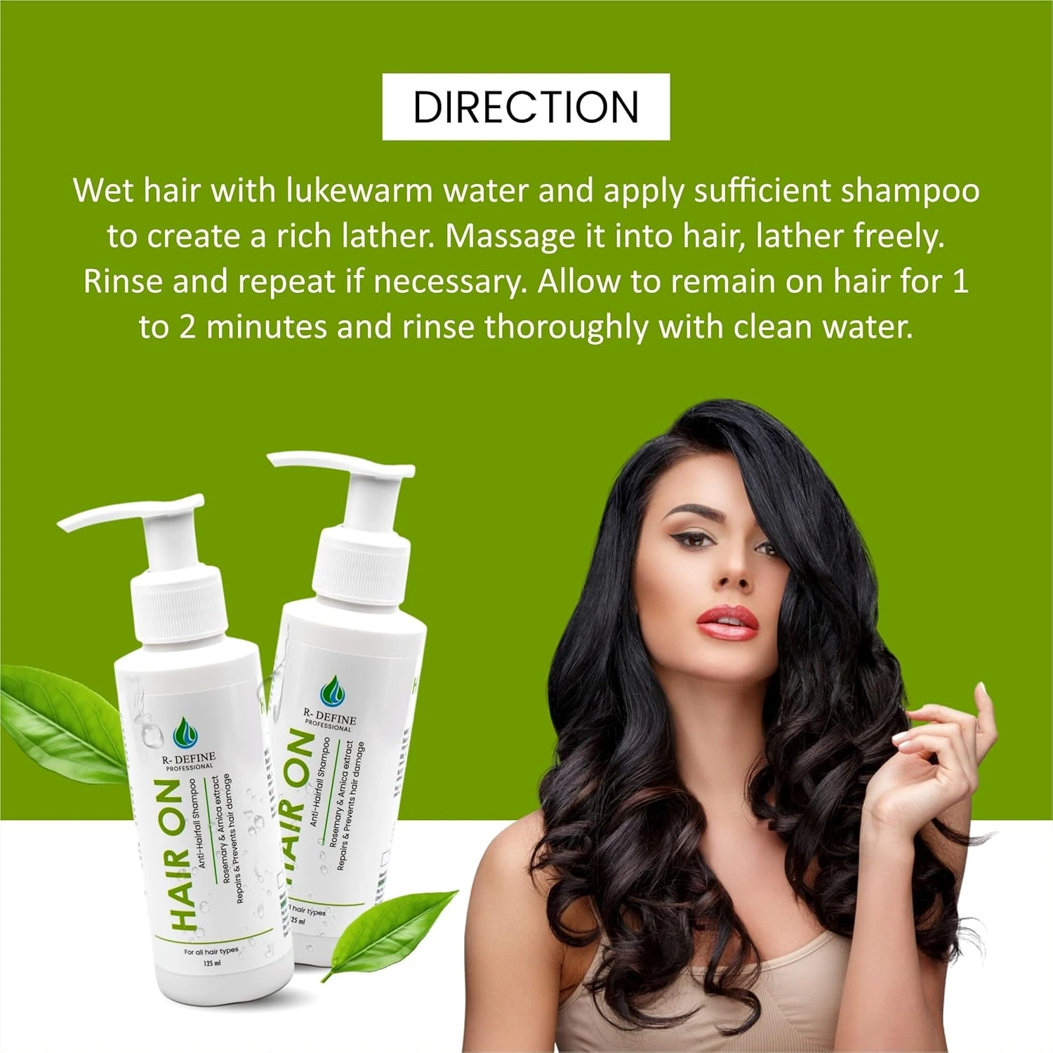 Hair On Anti - Hairfall Shampoo, Repairs & Prevents hair damage For all Hair type 125ml (Pack of 1)