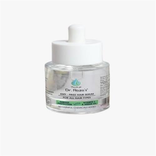 Dr. Raza's Anti-Frizz Hair Serum, 30ml, For All Hair Types, Smoothing and Nourishing