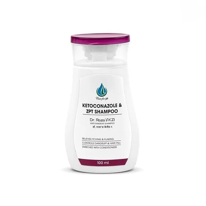 Dr.Raza's Anti-Dandruff Shampoo with Hair Fall Control, Conditioner Enriched Formula, 100ml (PACK OF 2)